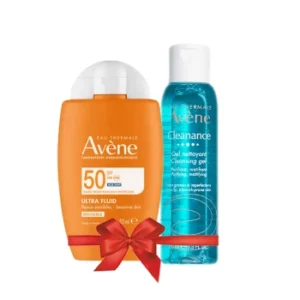 AVENE DUO Ultra Fluide Invisible SPF50+ 50ml + Cleanance gel 100ml offert