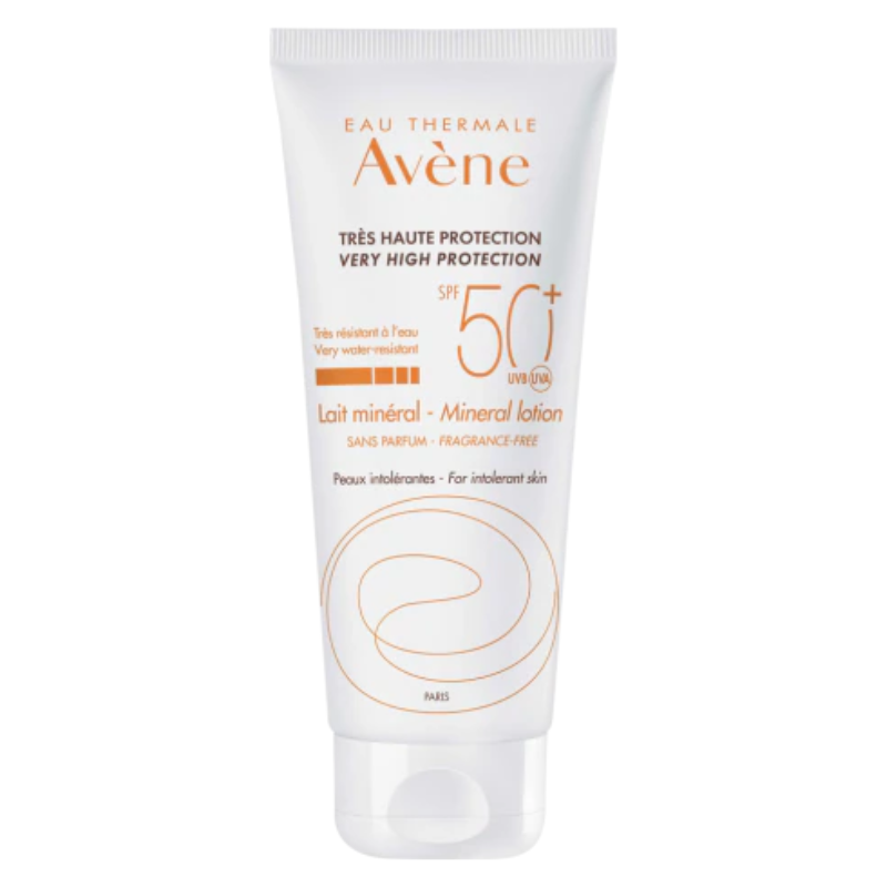 Avene solaire lait mineral tres haute protection spf50+ 100ml