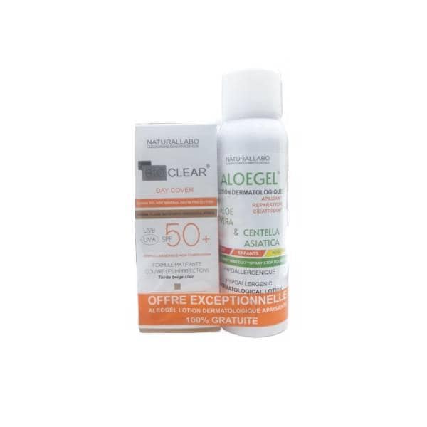 BIOCLEAR day cover teinte beige Dore+ aleogel lotion