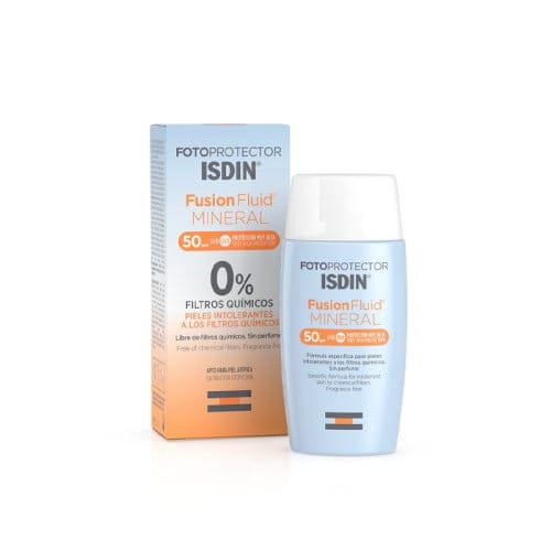 Isdin Écran Solaire Fusion Fluide Mineral SPF 50+, 50 ML