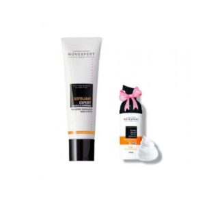 Novexpert pack exfoliant expert masque 50 ml +flash éclat mousse nettoyante 40ml (offert)