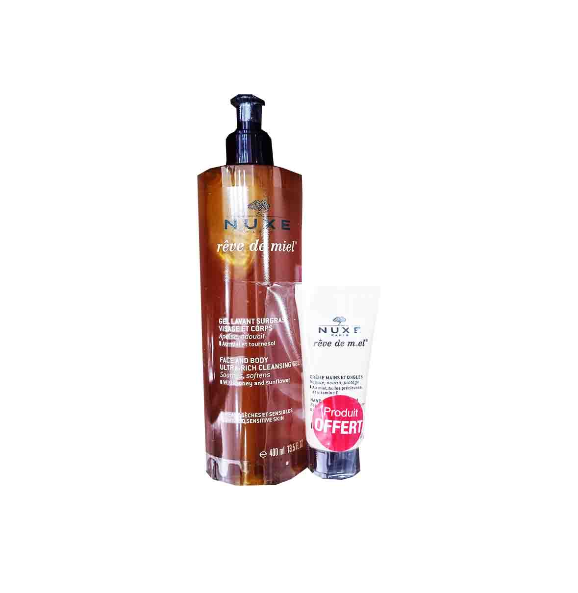 Nuxe Pack reve de miel gel surgras