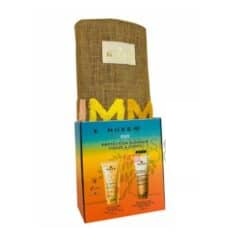 Nuxe sac protection glamour visage et corps lait solaire fondant + huile de douche