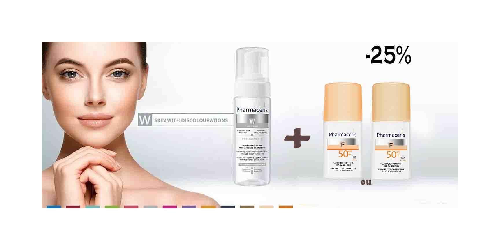 Pharmaceris pack 01 ecran teinté spf50 + mousse albucin
