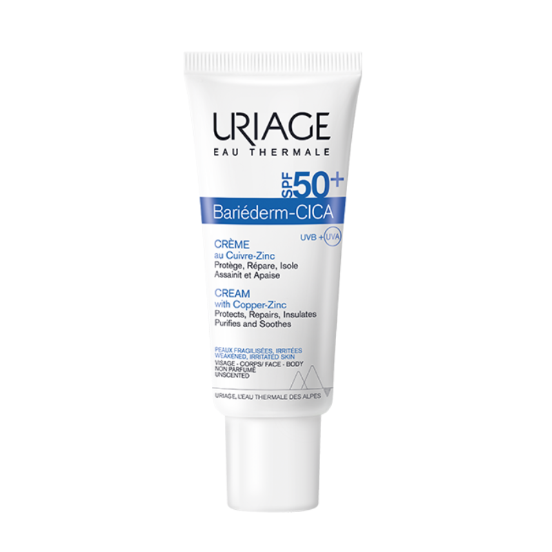 Uriage BARIÉDERM Cica-Crème SPF50+ au Cuivre-Zinc