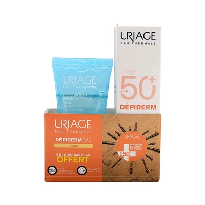 Uriage depiderm spf 50 + gel surgras 50ml offerte