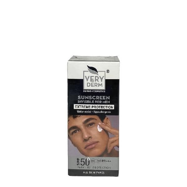 VERY DERM Ecran solaire SPF50+ invisible pour homme 50ml