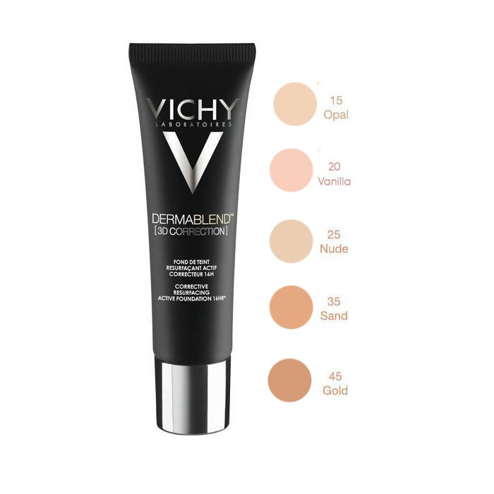 VICHY DERMABLEND 3D FOND DE TEINT PEAUX ACNEIQUES Nude 30ML