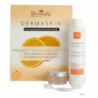 Dermafig dermaskin masques pack nourissant eclaircissant a la vitamine c & a l'acidE HYALURONIQUE *15
