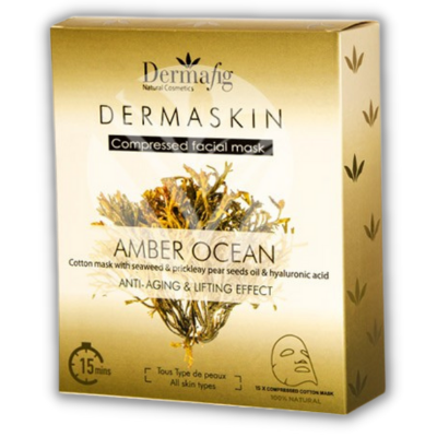 Dermafig dermaskin amber ocean masque visage coton anti age&effet lifting *15