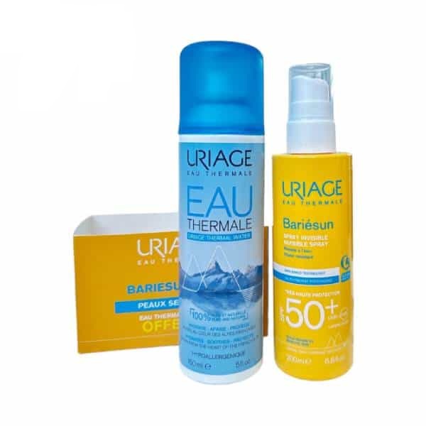 uriage bariesun spray adulte spf 50 + eau thermale 150 offerte