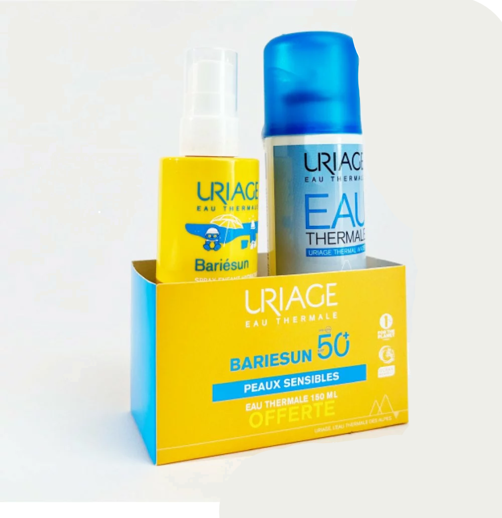 uriage bariesun spray enfant spf 50 + eau thermale 150 offerte